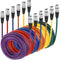 Neewer Female to Male 3-Pin XLR Cable Set (6-Pack, 25', Multicolored)