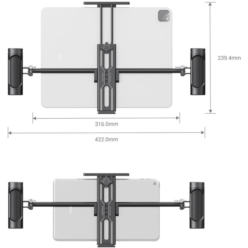 SmallRig Tablet Mount with Dual Handgrips for iPad/Tablet