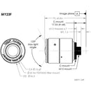 Theia Technologies MY23F C-Mount 2.3mm Fixed Lens