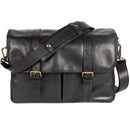 Bronkey Roma Leather Messenger Bag (Black)