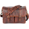 Bronkey Roma Leather Messenger Bag (Brown)