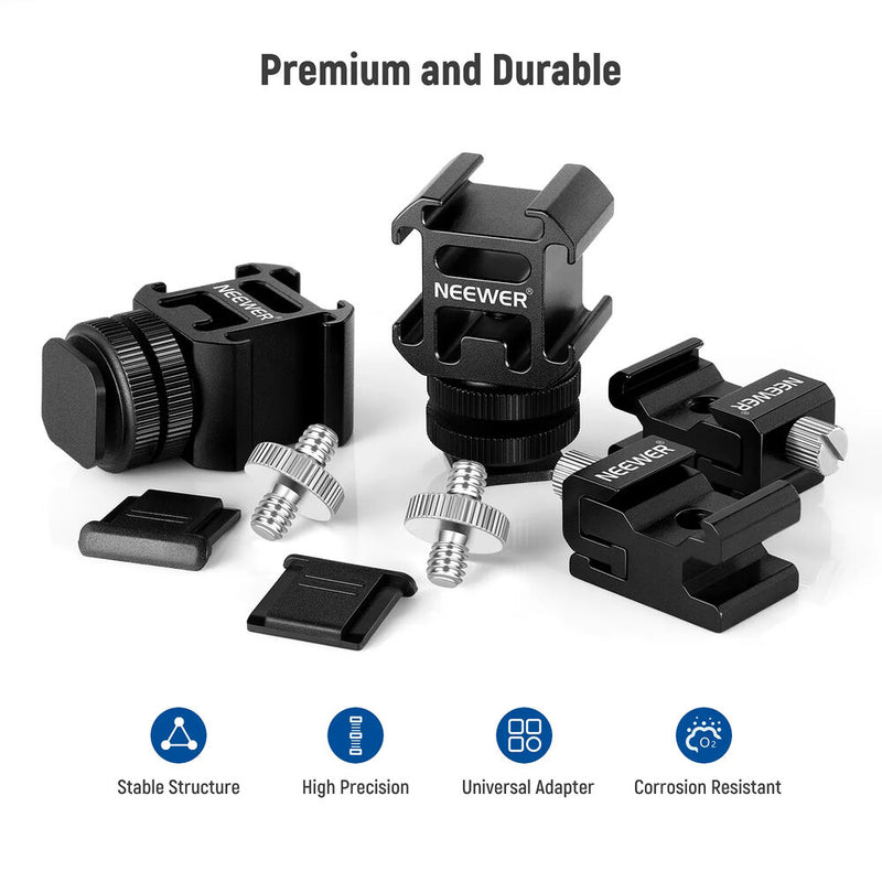 Neewer Camera Hot Shoe Mount Adapter Kit (8-Pieces)