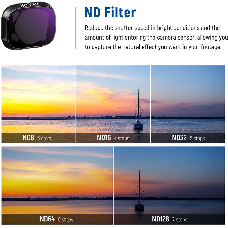 Neewer CPL, ND Filter Kit for DJI Mini 3/Mini 3 Pro (6-Pack)