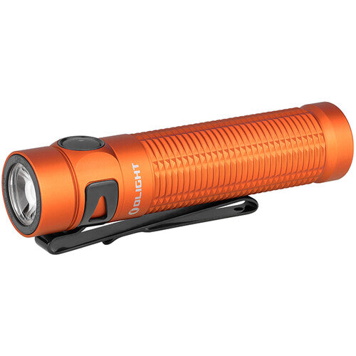 Olight Baton 3 Pro Rechargeable Flashlight with Cool White Beam (Orange)