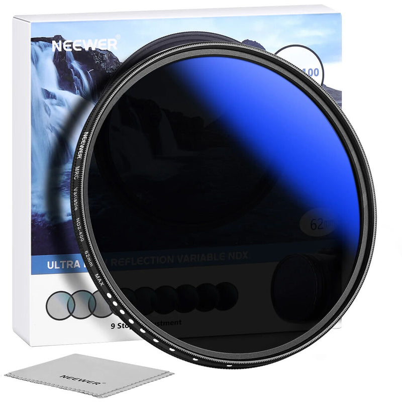 Neewer 49mm MRC Variable ND2-ND400 Lens Filter (1- to 8.5-Stop)