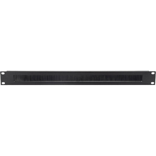 On-Stage Rack Brush Panel (Black, 1 RU)