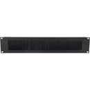 On-Stage Rack Brush Panel (Black, 2 RU)