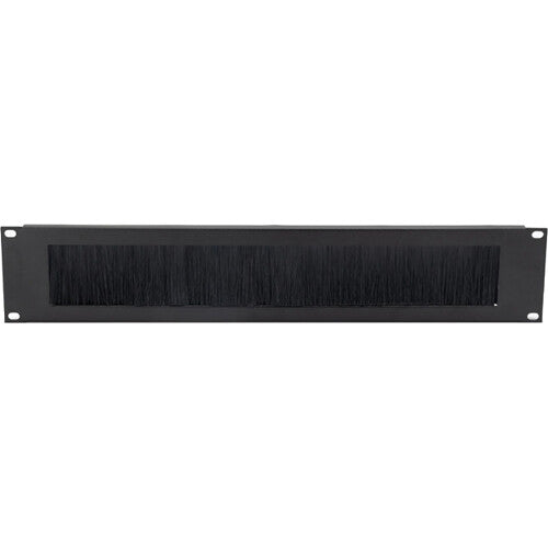 On-Stage Rack Brush Panel (Black, 2 RU)