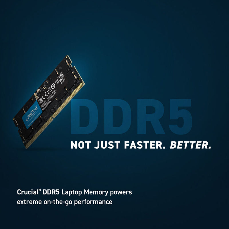 Crucial 64GB Laptop DDR5 5200 MHz SO-DIMM Memory Kit (2 x 32GB)