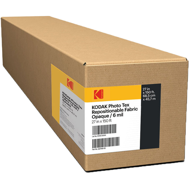 Kodak Photo Tex Opaque Repositionable Aqueous Fabric (27" x 150')