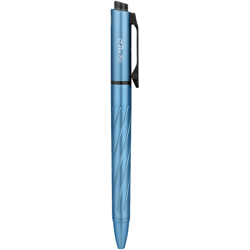 Olight OPEN Pro Rechargeable Pen/Flashlight with Green Laser (Lake Blue)