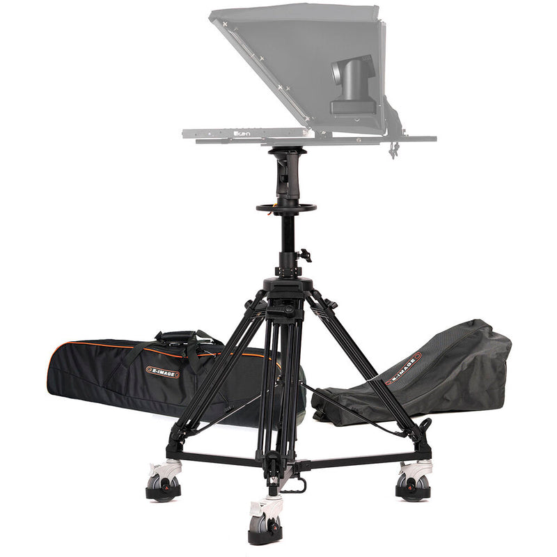 E-Image PTZ Pedestal with AT7903 Legs, 100mm Flat Base & EI-7004B Dolly