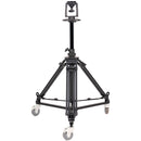 E-Image PTZ Pedestal with AT7903 Legs, 100mm Flat Base & EI-7004B Dolly