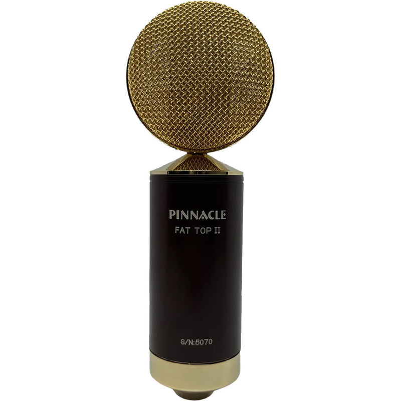 Pinnacle Microphones FAT Top II Ribbon Microphone Deluxe (Brown Body / Gold Grille)