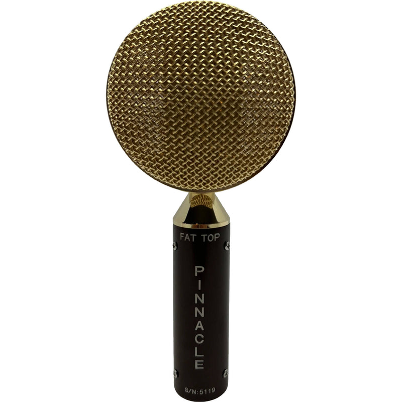 Pinnacle Microphones FAT Top Ribbon Microphone (Brown Body and Gold Grille, Stock Transformer)