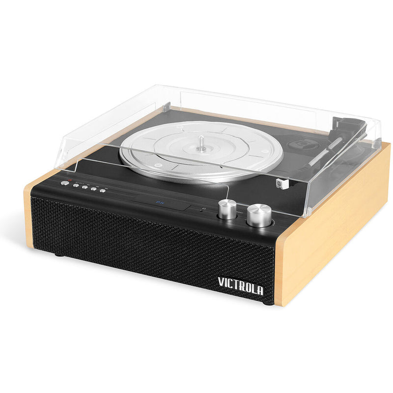 Victrola Eastwood Manual Three-Speed Turntable with Bluetooth (Bamboo)