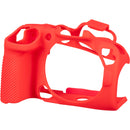 easyCover Silicone Protection Cover for Canon R10 (Red)