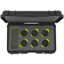 Foama N945 Case for Set of Six Leica R Lenses (Black and Yellow Insert)