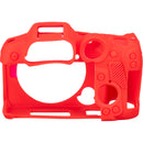 easyCover Silicone Protection Cover for Canon R7 (Red)