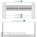 QNAP Rail-E03 Rack Slide Rail Kit for ES2486dc NAS Array