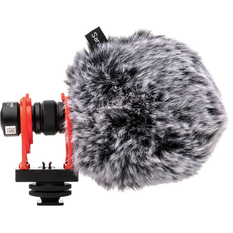 Saramonic Vmic Mini II Ultracompact Camera-Mount Shotgun Microphone with Dual Rycote Lyre Suspension & Furry Windscreen