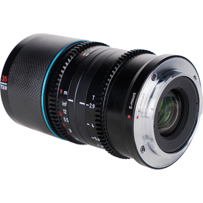 Sirui Saturn 35mm T2.9 1.6x Carbon Fiber Full-Frame Anamorphic Lens (RF Mount, Blue Flare)