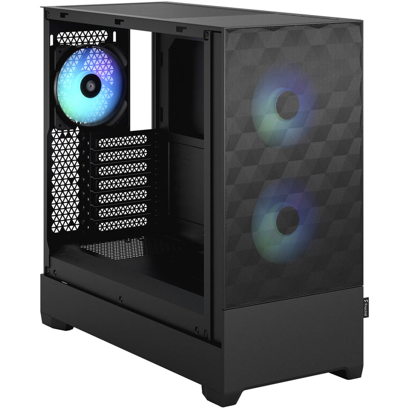 Fractal Design Pop Air RGB Mid-Tower Case (Black Tempered Glass, Clear Tint)