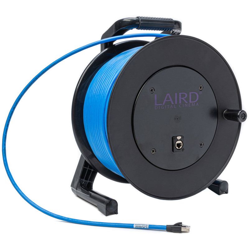 Laird Digital Cinema ProReel Cat 6 STP Cable with Integrated Cable Reel and RJ45 Jack in Hub (150')