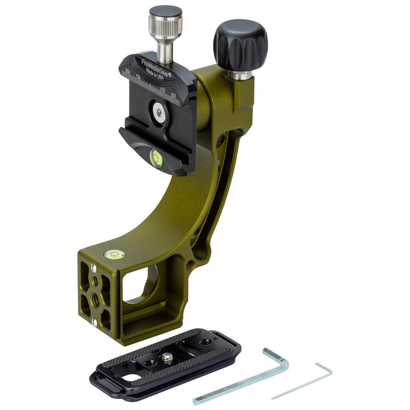 ProMediaGear GT2G Tomahawk V2 Gimbal Head Attachment for Ball Heads (Green)