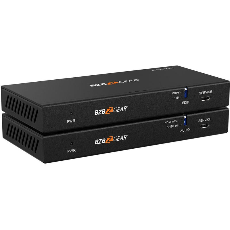 BZBGEAR 4K 18Gbps HDMI Extender with IR/ARC/POC/RS-232 and Audio Embedding/De-Embedding