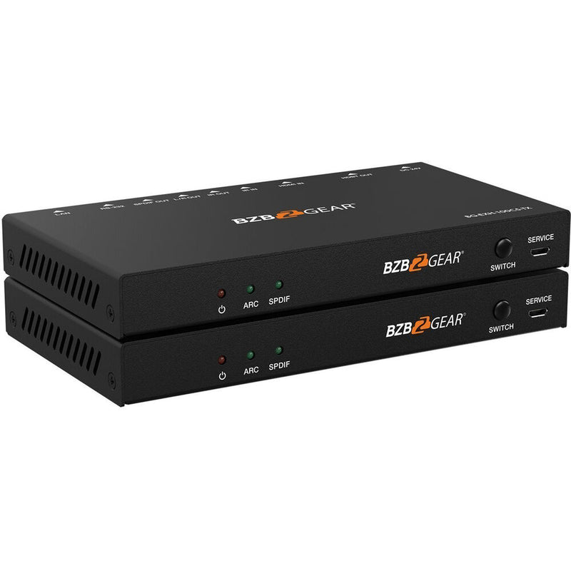 BZBGEAR 4K 18Gbps HDMI HDBaseT Extender with IR/ARC/POC/RS-232/Ethernet and Audio Embedding/De-Embedding