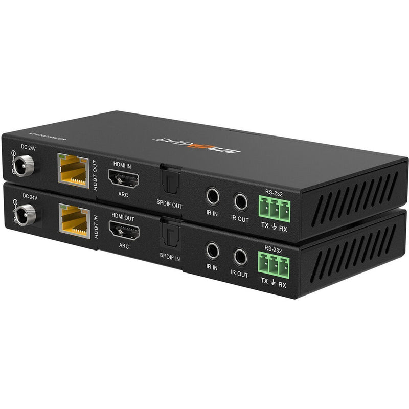 BZBGEAR 4K 18Gbps HDMI Extender with IR/ARC/POC/RS-232 and Audio Embedding/De-Embedding