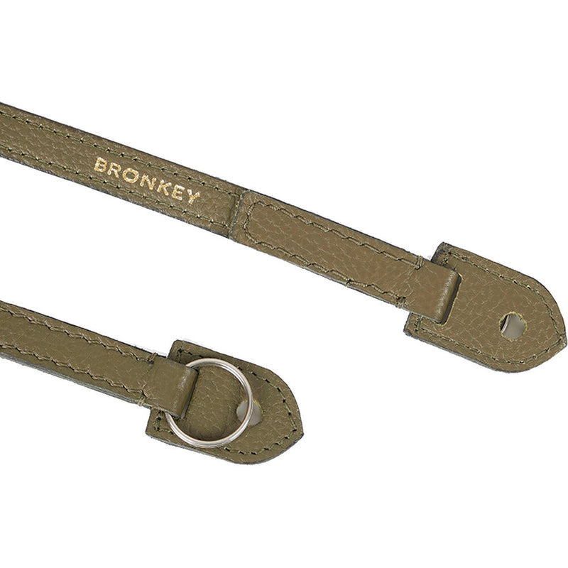 Bronkey Roma 103 Leather Camera Strap (Olive Green, 37.4)