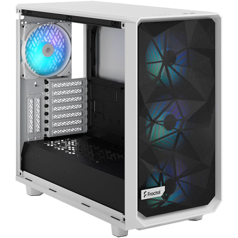 Fractal Design Meshify 2 RGB Mid-Tower Case (White, Clear Glass)