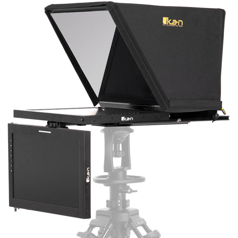 ikan Professional 19" High-Bright PTZ Teleprompter with Widescreen Tally Talent Monitor