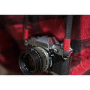 Bronkey Tokyo 101 Leather Camera Neck Strap (Black and Red, 37.4")