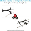 Proaim Agile Heavy-Duty Floor & Track Studio Dolly for Spiked Tripods