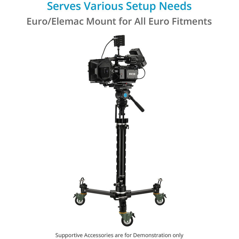 Proaim Agile Heavy-Duty Floor & Track Studio Dolly for Spiked Tripods