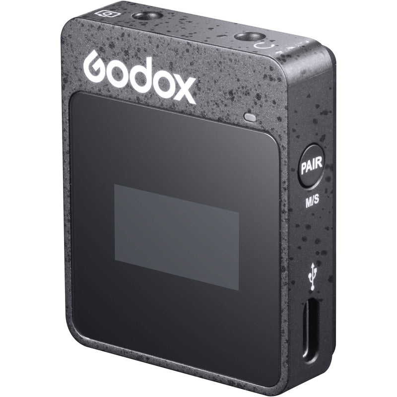 Godox MoveLink II M1 Compact Wireless Microphone System for Cameras & Smartphones with 3.5mm (2.4 GHz, Black)