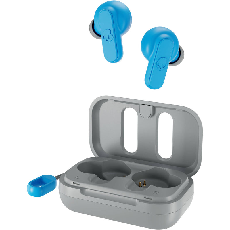 Skullcandy Dime 2 True Wireless In-Ear Headphones (Light Gray/Blue)