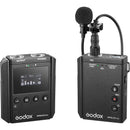 Godox WMicS2 UHF Compact Wireless Microphone System for Cameras & Smartphones with 3.5mm (514 to 596 MHz)