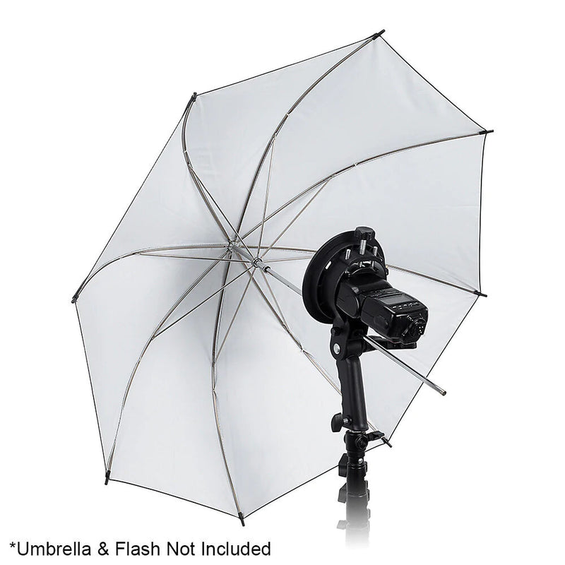 FotodioX Pro Flash Bracket Holder with Handle for Speedlight Flash Guns and Bowen Mount Strobes