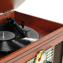 Victrola VTA-754B 8-In-1 Turntable Music Center (Mahogany)