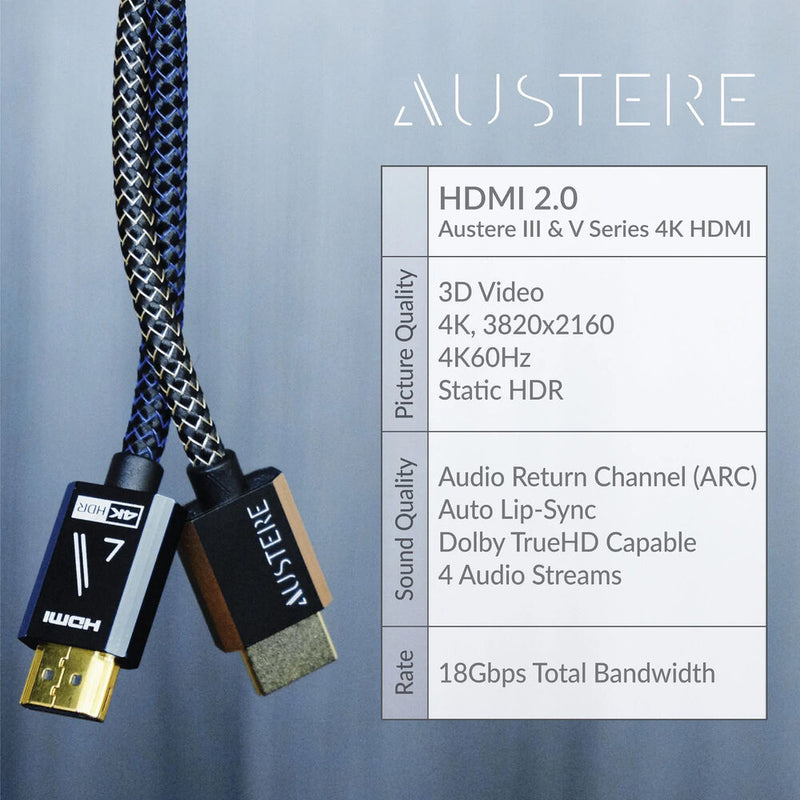 Austere V Series 4K HDMI Cable (8.2')