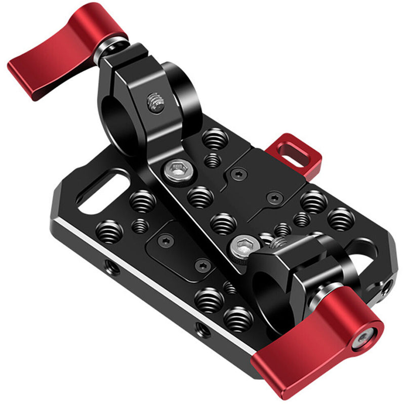 DigitalFoto Solution Limited DF-8004S Mini V-Mount Battery Plate with 15mm LWS Rod Clamp