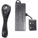 IndiPRO Tools 15V, 10A AC Power Supply with Dual 4-Pin XLR Female Outputs (10')