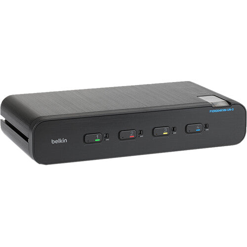 Belkin 4-Port Universal 2nd Gen Secure 2-Head KVM Switch