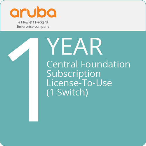 HPE Networking Central Foundation 6400 & 5400 Series Switch License (1-Year, 1 Chassis)