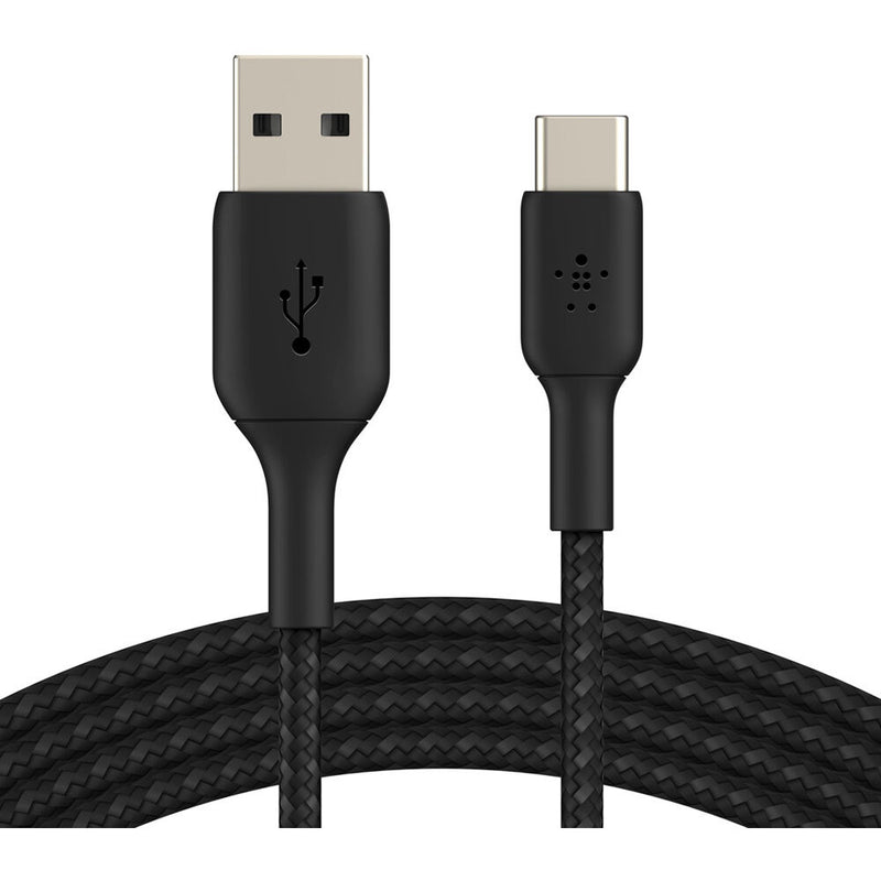 Belkin BoostCharge Braided Lightning to USB-A Cable (6.6', Black)