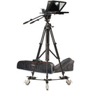 ikan Professional 12" Portable Teleprompter with Reversing Monitor, Tripod, and Dolly